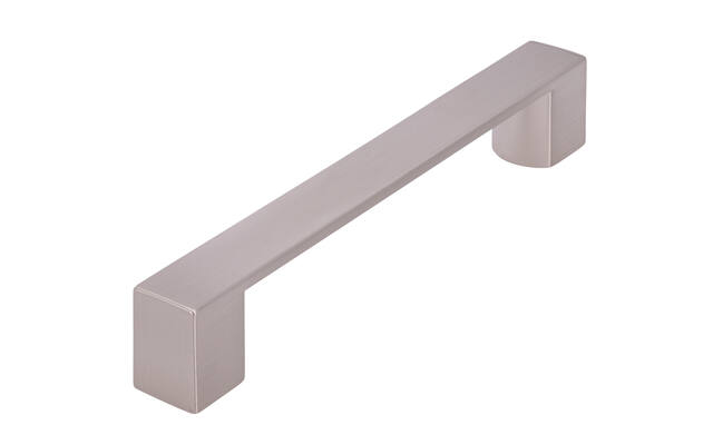 Meubelgreep RVS look zamac recht 128mm 162x20x27mm