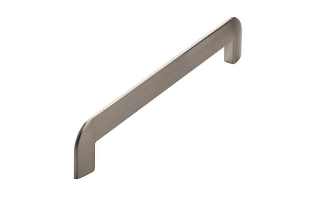 Meubelgreep RVS look plat 160mm 182x8x33mm