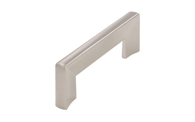 Meubelgreep RVS look hoekig 96mm 104x10x36mm