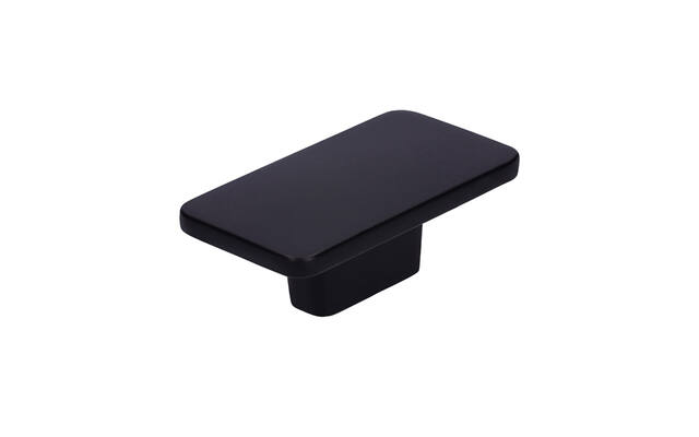 Meubelknop Zwart metaal rechthoek 58X33X22 mm