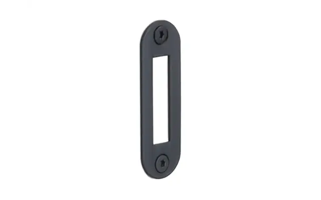 Sluitplaat Kastslot Mat Zwart LBSPAK 24x70mm - afgerond