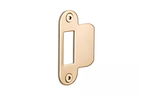Sluitplaat Loopslot Licht brons PVD LBSPA-SFC 24x70mm - afgerond