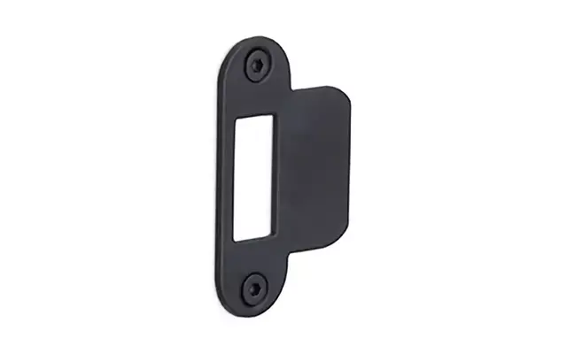 Sluitplaat Loopslot Mat Zwart LBSPA-SFC 24x70mm - afgerond