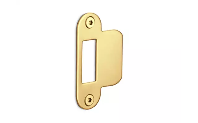 Sluitplaat Loopslot Mat goud LBSPA-SFC 24x70mm - afgerond