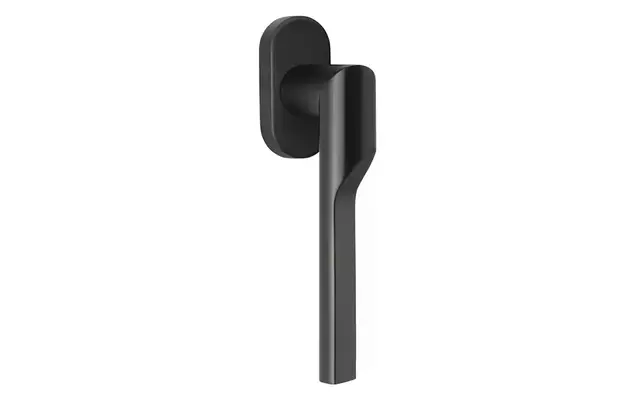 Draaikiep raamkruk Mat zwart PVD Formani Gensler Rivio GL101-DK-O links