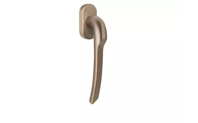 Draaikiep raamkruk PVD licht brons Formani Gensler Rivio GL102-DK-O links
