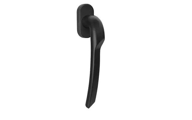Draaikiep raamkruk Mat zwart PVD Formani Gensler Rivio GL102-DK-O links