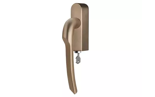 Draaikiep raamkruk PVD licht brons Formani Gensler Rivio GL102-DKLOCK-O rechts
