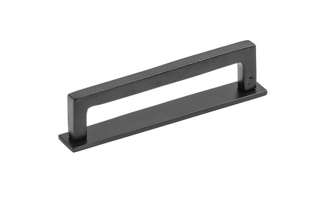Achterplaat voor meubelgreep Essence Zwart 138mm, hoh 128mm