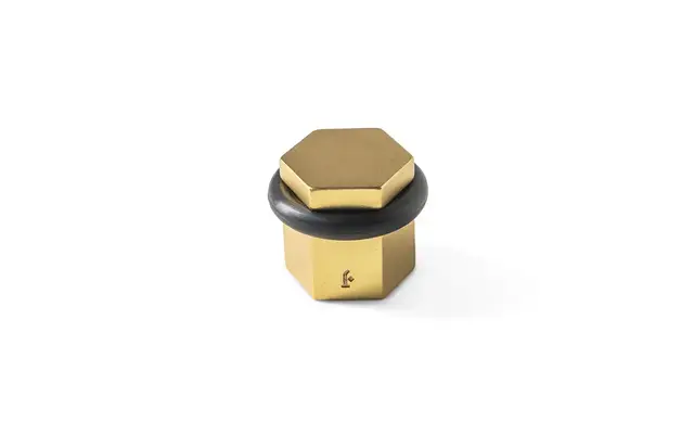 Deurstopper Messing Six Fois It's a Roel 58x31x30mm VLOER Aged Gold