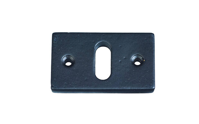 Sleutelrozet Zwart Jolie rechthoek horizontaal 55x33mm