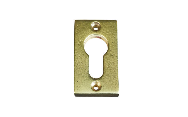 Profielcilinderrozet Messing Jolie rechthoek 33x55mm