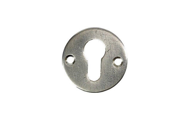 Profielcilinderrozet Verzilverd Jolie rond 52mm