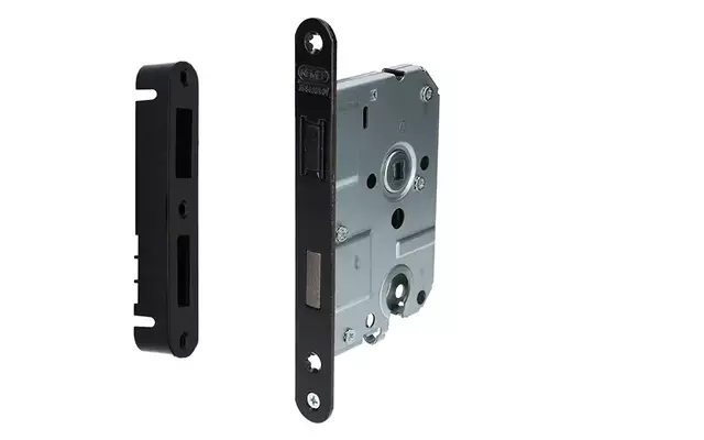 Nemef Insteek magneet dag- en nacht cilinderslot PC55mm Zwart 1255/73 Doornmaat 50mm, 1200 serie