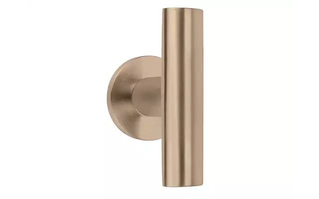 Deurknop vast op rozet PVD licht brons Inc Piet Boon PBI103V/53