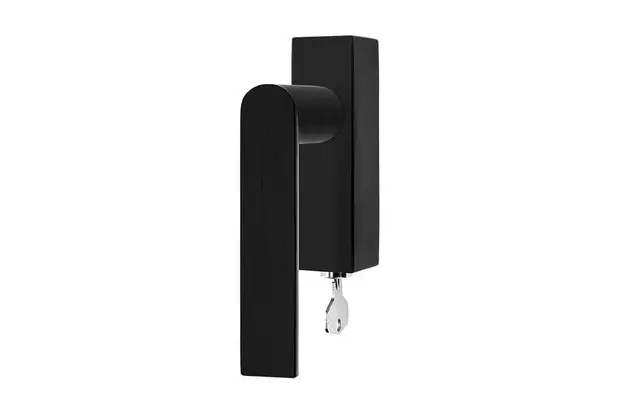 Draaikiep raamkruk links Zwart PVD Arc Piet Boon PBA101-DKLOCK