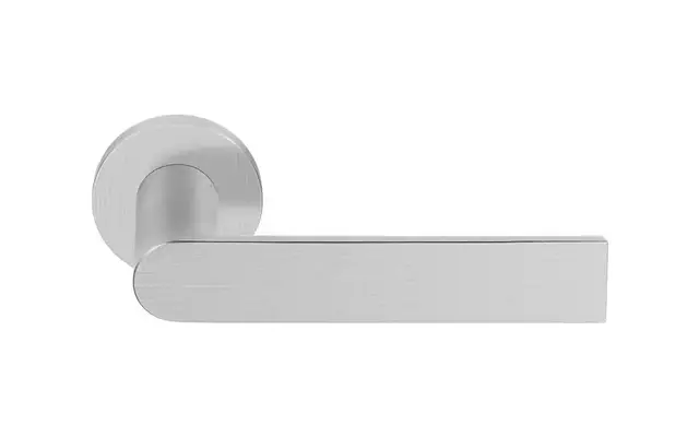 Deurkruk RVS Arc Piet Boon op verende rozet PBA101-G