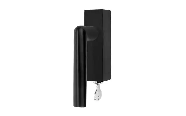 Draaikiep raamkruk Links Zwart PVD Inc Piet Boon PBI100-DKLOCK