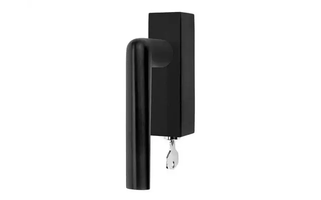 Draaikiep raamkruk Links Zwart PVD Inc Piet Boon PBI101-DKLOCK