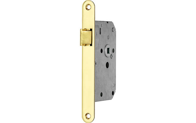 Insteek loopslot Messing gelakt Doornmaat 50mm, 1200 serie