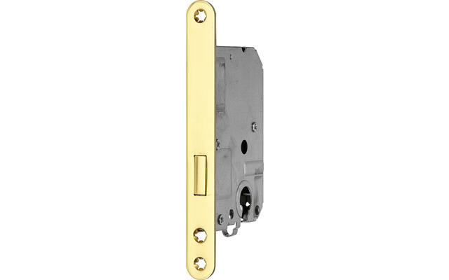 Insteek kastslot cilinder Messing gelakt Doornmaat 50mm, 1200 serie