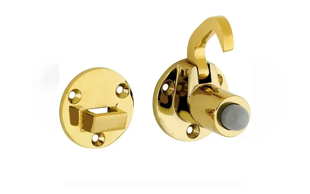 Deurvastzetter Elegant Messing 58x70mm