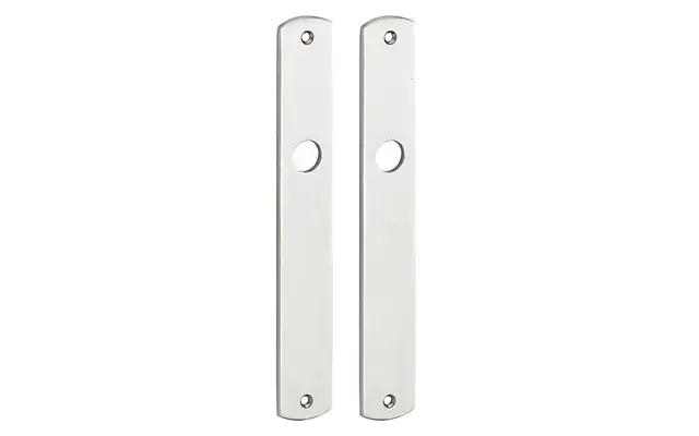 Langschild Dual Blind Nikkel 235x35mm met 18mm krukhals