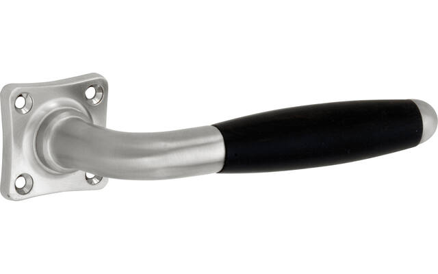 Deurkruk Mat nikkel Baton op geveerd rozet vierkant
