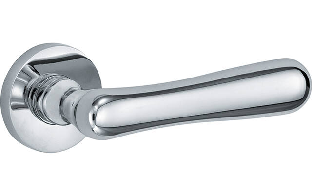 Deurkruk Chroom Linea Xl op geveerd rozet Vivo