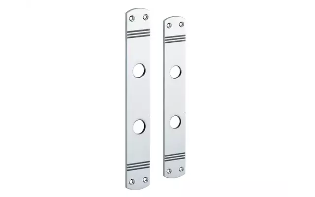 Langschild Art Deco WC-schild WC72 chroom 225x33 mm met 18 mm krukhals