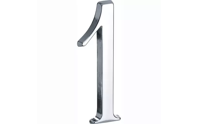 Huisnummer Chroom Cijfer 1 Roman 120mm