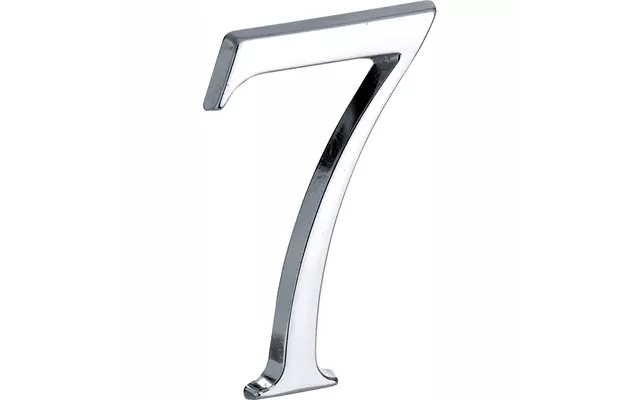 Huisnummer Chroom Cijfer 7 Roman 120mm