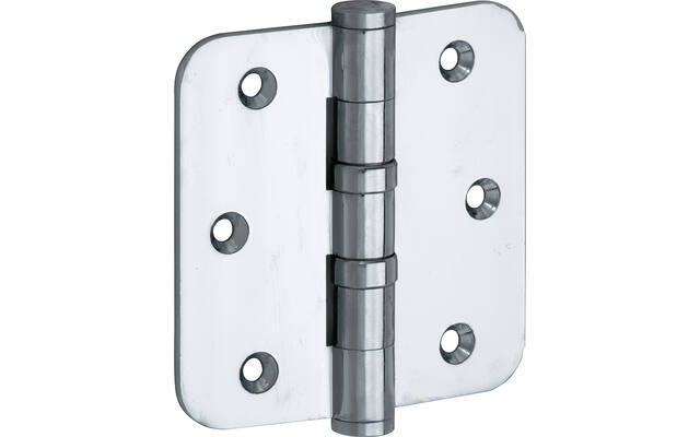 Kogellagerscharnier Chroom Platkop 89x89mm