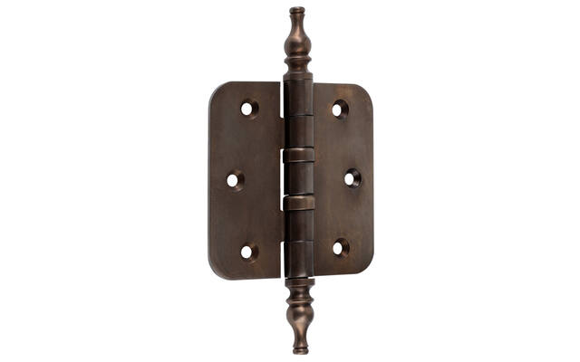 Kogellagerscharnier Brons Vaasknop 76x76mm Met ronde hoek