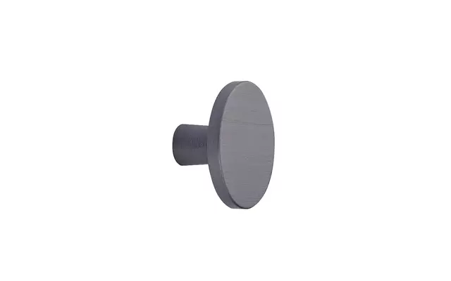 Meubelknop Antraciet geborsteld Plato rond 42mm