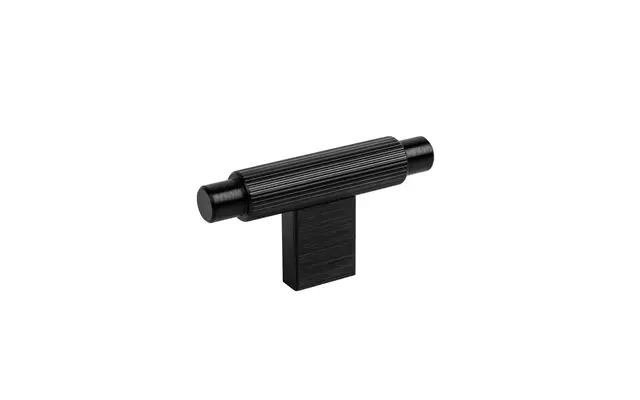 Meubelknop Zwart Arpa T-model 70mm