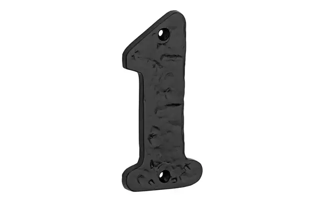 Huisnummer IJzer zwart gelakt Cijfer 1 Oxford 107mm