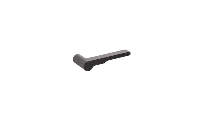 Deurklink Nuda Wind Mat Zwart met rozet 24mm