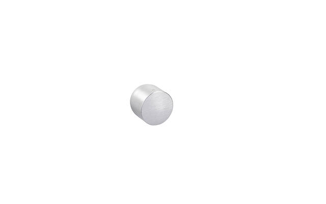 Knopkruk Nuda Lui Mat Chroom met rozet 24mm