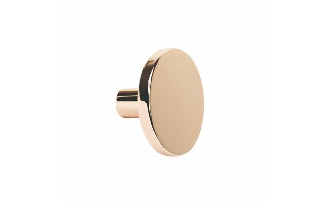 Meubelknop Como rond 41 H-25mm Messing