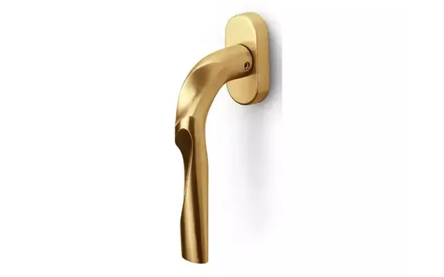 Draaikiep raamkruk Links Mat goud PVD Zaha Hadid Eleez ZH100-DK-O