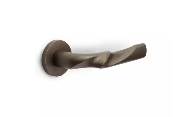 Deurkruk Brons Zaha Hadid Eleez ZH100-G geveerd op rozet