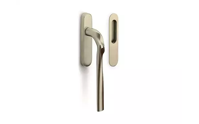 Hefschuifdeurbeslag Champagne PVD Zaha Hadid Eleez ZH230 Blind