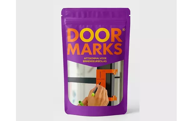 Doormarks aftekenmal voor binnendeurbeslag