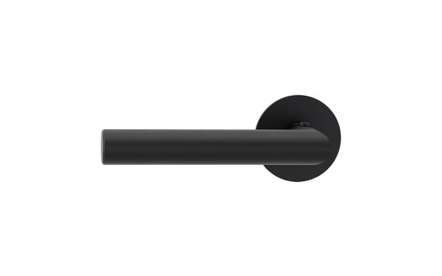 Griffwerk Deurklink Lucia Pattia S Smart2Lock Grafietzwart Links rond vlak rozet