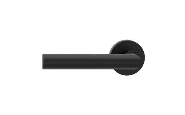 Griffwerk Deurklink Lucia Smart2Lock Grafietzwart Links rond cliprozet