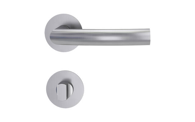 Griffwerk Deurklink Lorita Piatta S Smart2Lock Mat Rvs Links rond vlak rozet