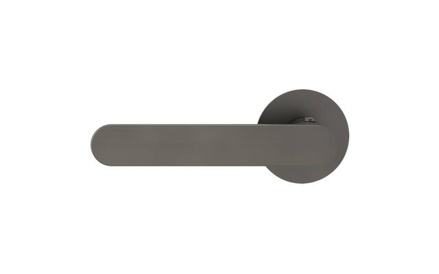 Griffwerk Deurklink Avus Piatta S Smart2Lock Kasjmiergrijs Links rond vlak rozet