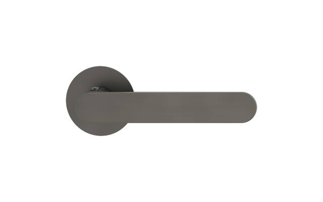 Griffwerk Deurklink Avus Piatta S Smart2Lock Kasjmiergrijs Rechts rond vlak rozet