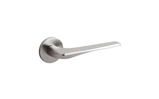 Olivari deurkruk Twist op rozet rvs mat PVD